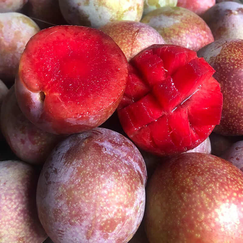 正宗嵊州三华李子红心李子新鲜水果脱骨脆甜现摘红心李 5斤精品果