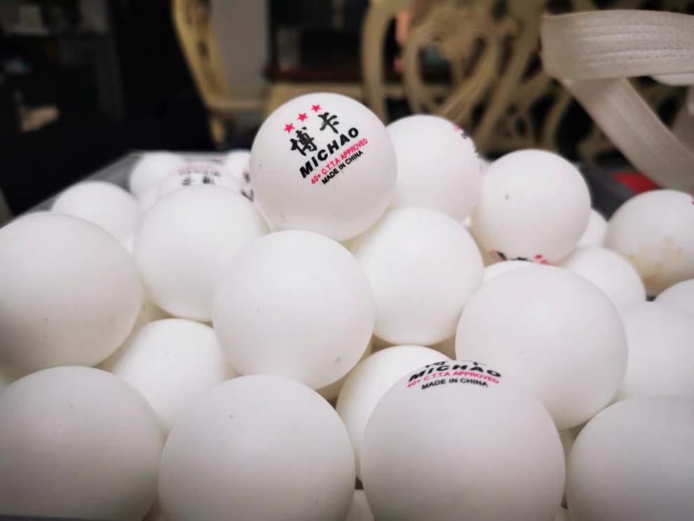 博卡乒乓球100个50个装博卡乒乓球三星级新材料40兵乓球多球训练用