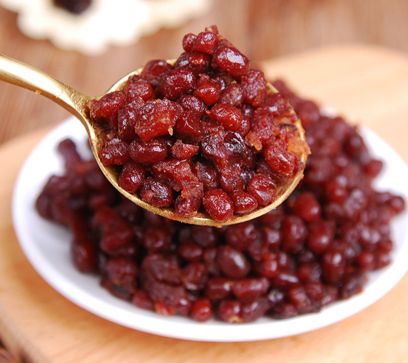 糖蜜豆1000g烘焙馅料多彩豆熟红小豆糖纳豆红豆奶茶材料400g雪糕 高