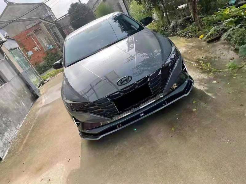 适用于21款现代七代伊兰特前铲北京一体式后扰流改装包围后唇前唇侧裙