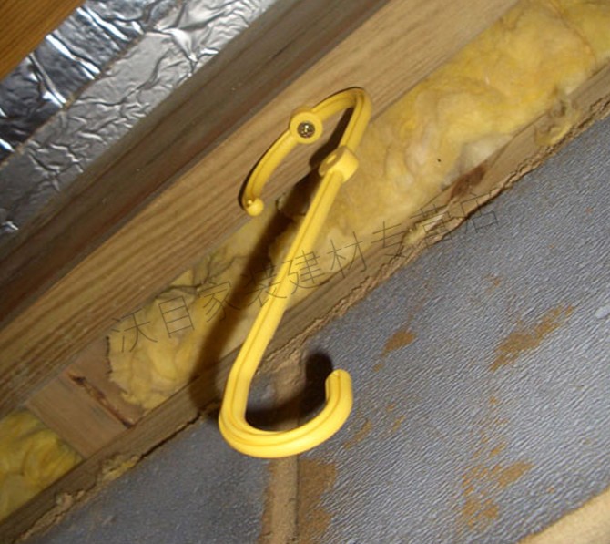 绝缘s型电缆挂钩电线光缆架子管脚手架塑料电厂红色基础款一个20个起