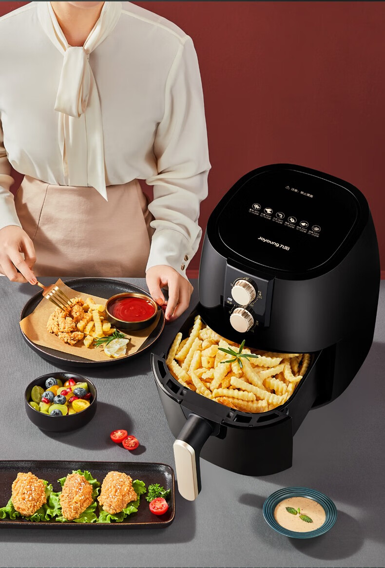 8l智能不粘易清洗定时无油煎炸薯条机煎炸锅薯条机大功率 kl48-vf193