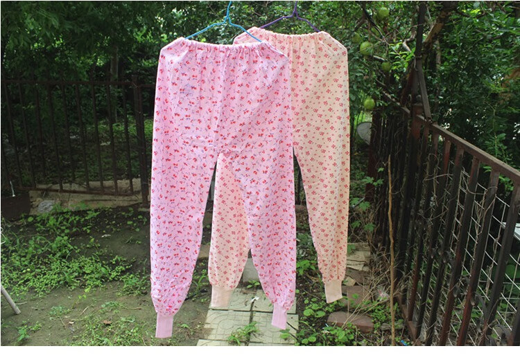 中老年人秋裤秋衣加肥加大纯棉宽松秋裤老式全棉高腰加长秋裤男女蓝色