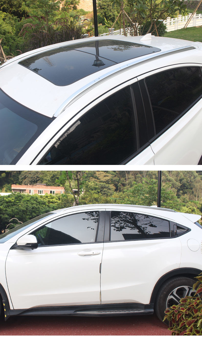 本田缤智xrv免打孔行李架缤智改装专用车顶架缤智xrv加厚铝合金粘贴款