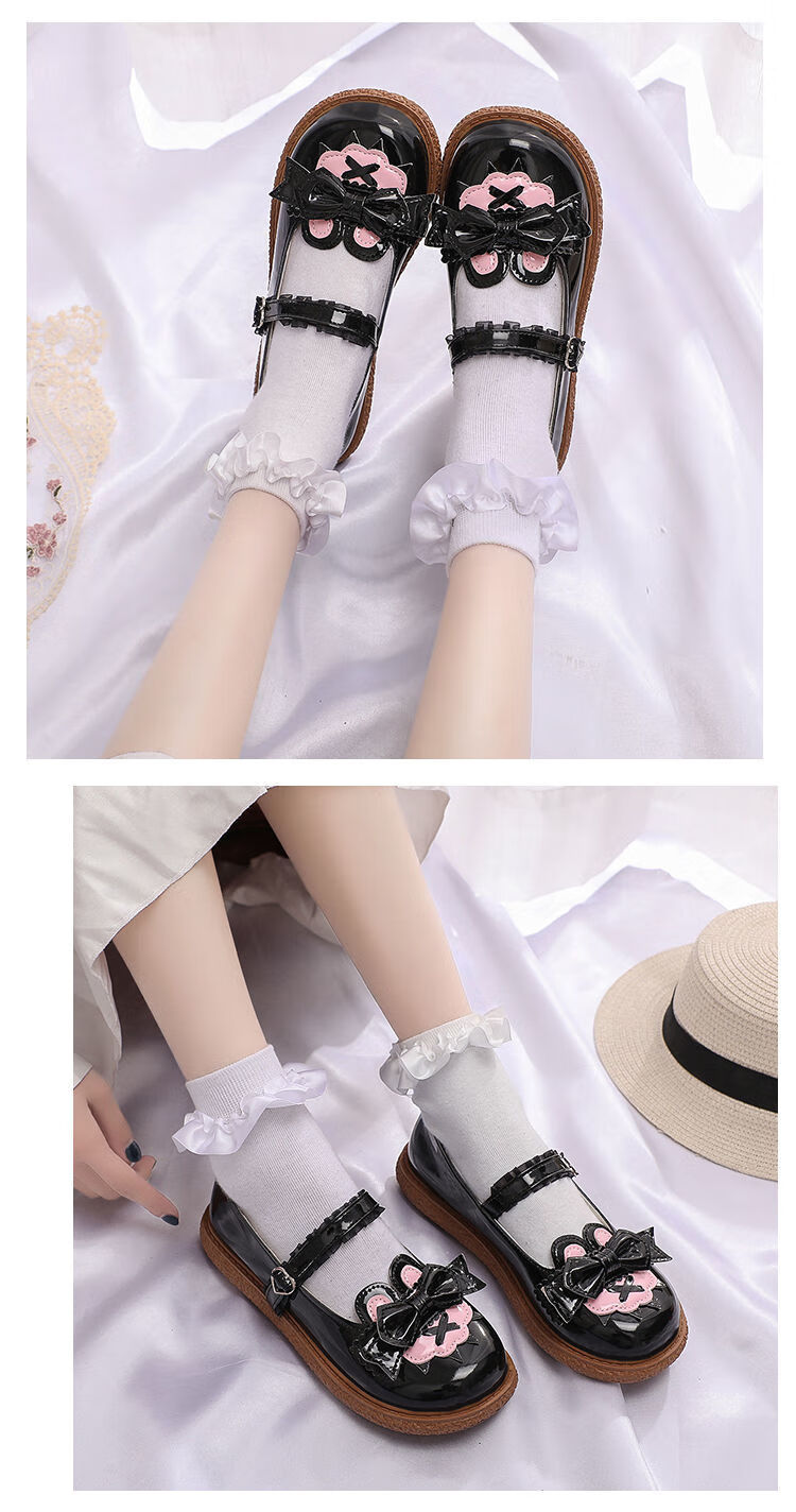 猪腰子鞋萝莉塔鞋大头鞋软妹lo鞋优雅平价小皮鞋洛丽塔圆头可爱甜美