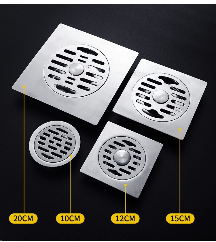 地漏防臭器304不锈钢大排量浴室卫生间110管160管径15cm室外庭院定制