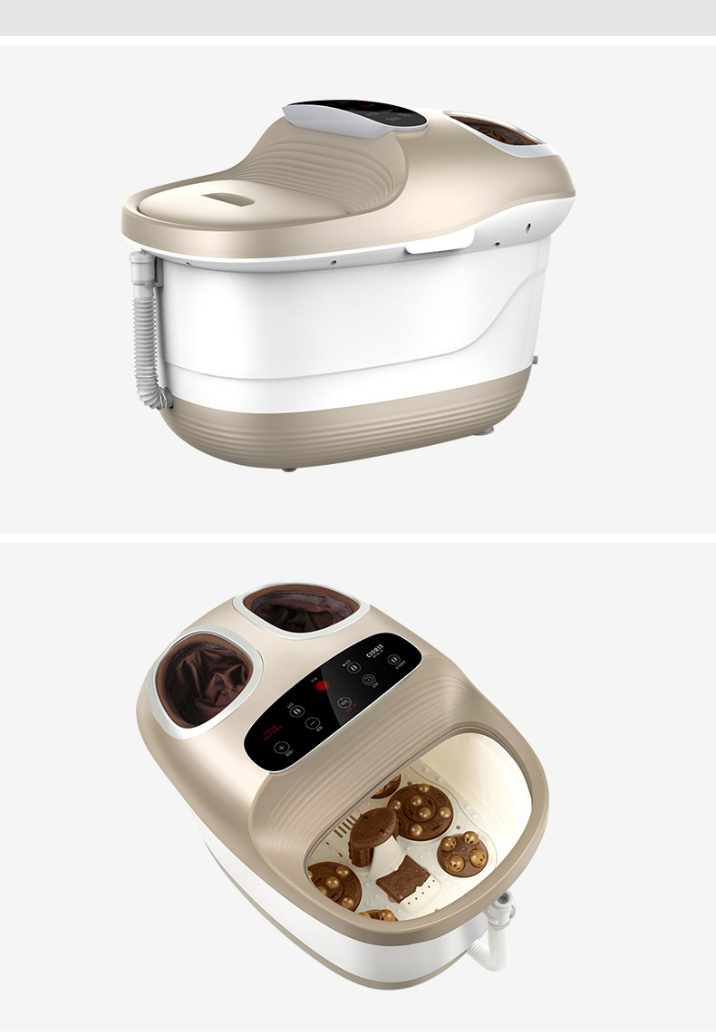 凯伦诗足浴盆泡脚桶全自动家用双人洗脚盆电动恒温加热按摩足疗机