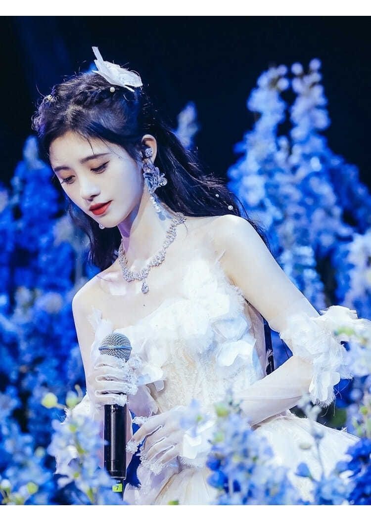 礼服鞠婧祎同款衣服高端主持人宴会晚礼服裙气质仙气仙女抹胸网纱裙子