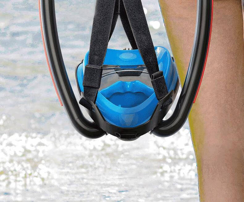 2022人工鱼鳃水下呼吸器浮潜面罩防雾能在水里呼吸的游泳镜护鼻一