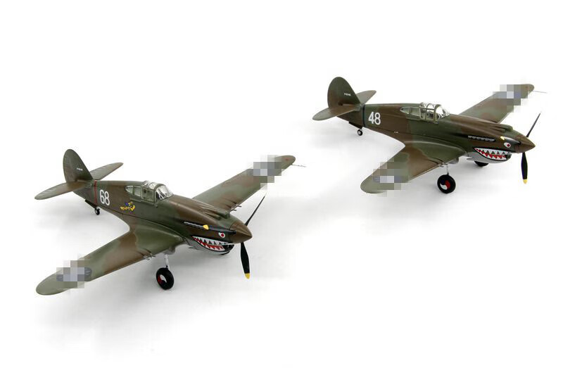 二戰美軍p40bc戰鬥機中國飛虎隊 p40成品飛機模型1:72 37209戰鬥機