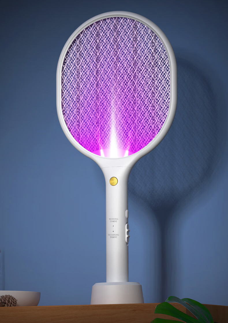 灭蚊灯二合一神器苍蝇拍旗舰店蚊子器杰霆绿升级小恶魔款锂电池usb快