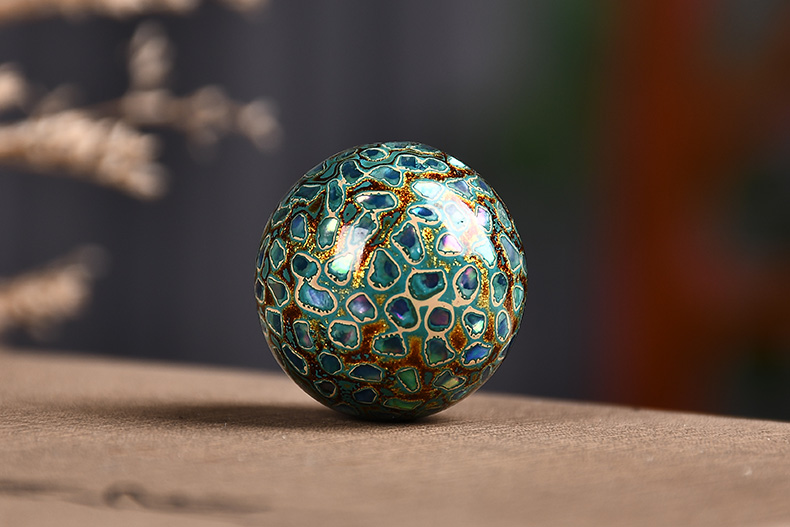 【京选旗舰】满贝壳大漆珠单珠螺钿女士手链佛珠手串饰品漆器非遗多宝