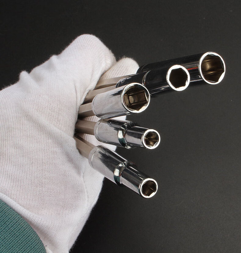 加长套筒头电动扳手电钻批头套头工具外内六角7mm8mm套筒螺丝刀 5.