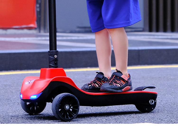 小米(mi)儿童电动滑板车三合一同款双轮脚踏平板代步车单脚溜溜车静音