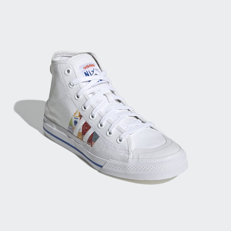 adidas/阿迪达斯三叶草男女nizza 高帮休闲运动板鞋帆布鞋 gx2712 gx