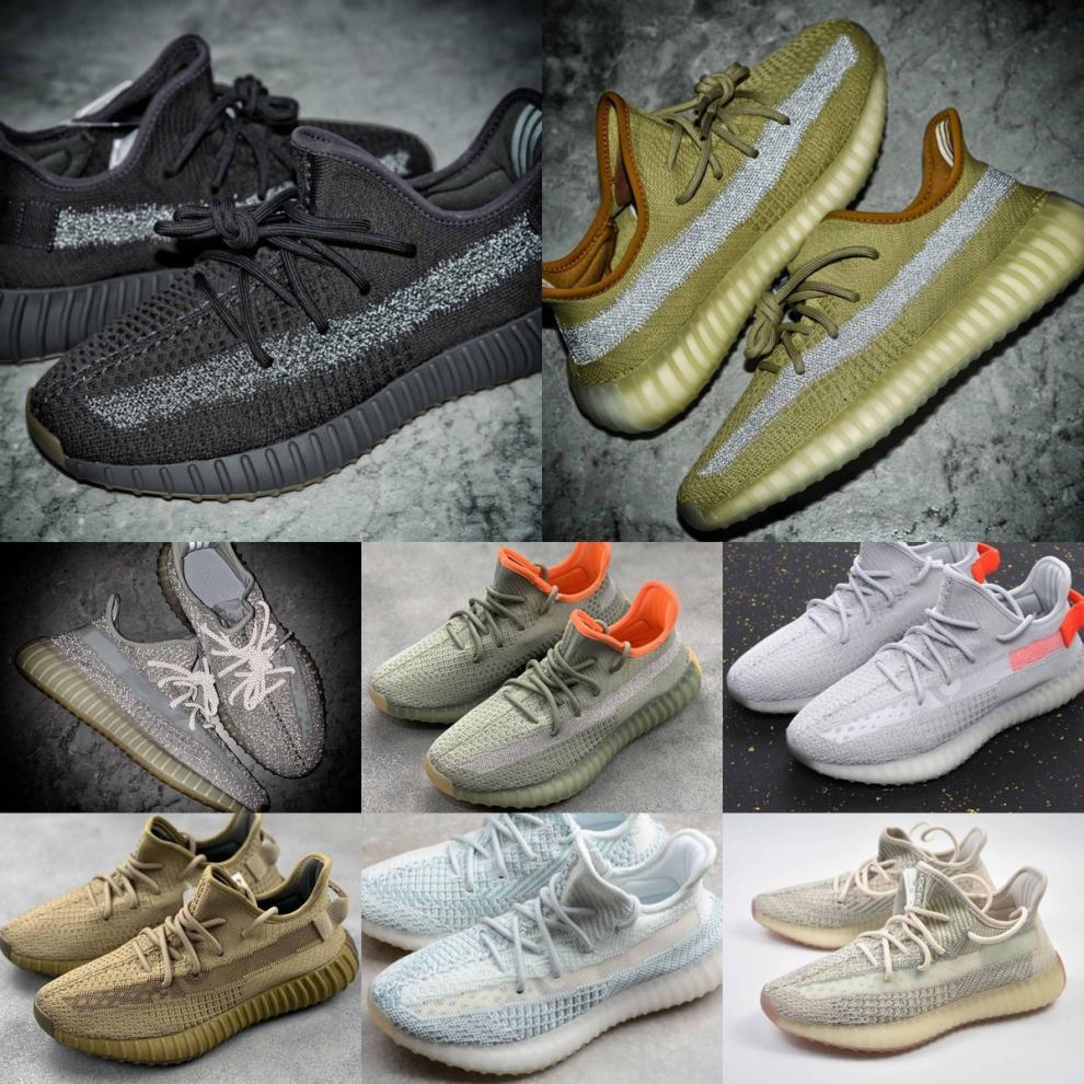 贵椰子联名全新银河系列椰子鞋男350v2黑生胶满天星情侣跑步鞋 骆马灰