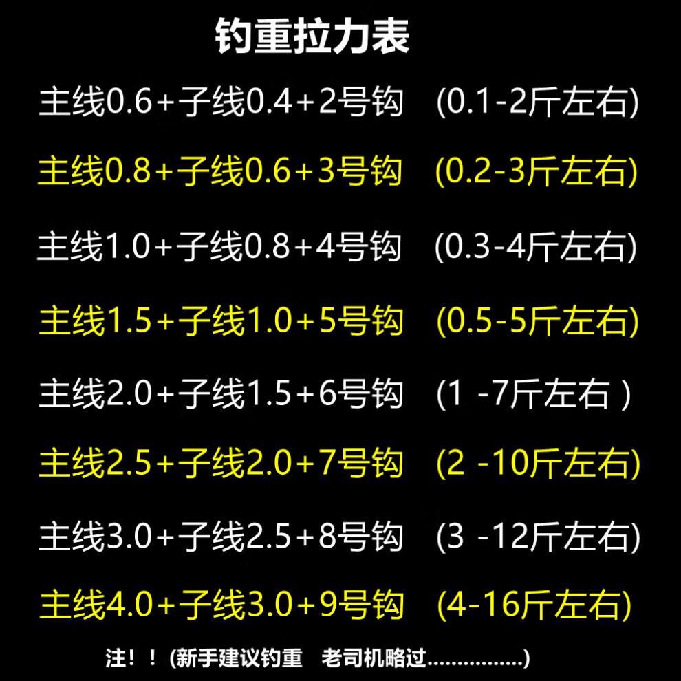 dorisea七星漂线组双钩成品套装大力马鱼线主线高灵敏大浮漂传统钓