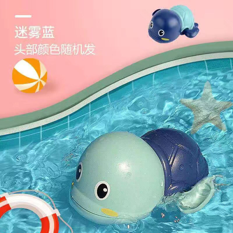 戏水小乌龟海豚宝宝洗澡玩具儿童沐浴婴儿游泳玩具 乌龟+海豚+鸭子【组合】