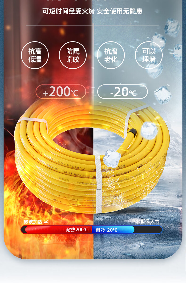 防爆管 天然气燃气灶304燃气管不锈钢波纹管软管管道专用金属煤气灶