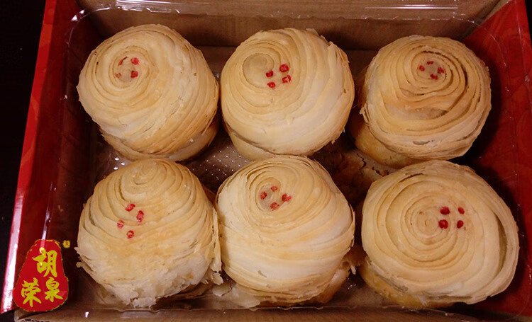 潮州特产牌坊街胡荣泉朥饼 泥月饼绿豆饼红豆饼潮汕小吃老式 汕头月饼