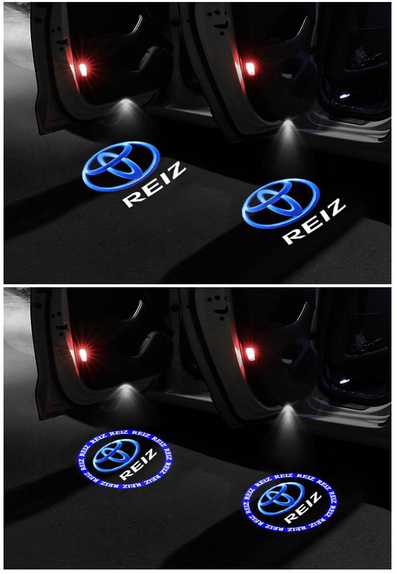 适用丰田迎宾灯凯美瑞汉兰达锐志普拉多皇冠亚洲龙车门氛围投影灯