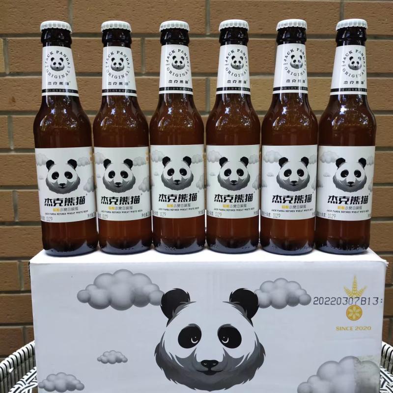 杰克熊猫啤酒275ml*24瓶装比利时风味精酿小麦白啤酒玫瑰整箱 275ml*6