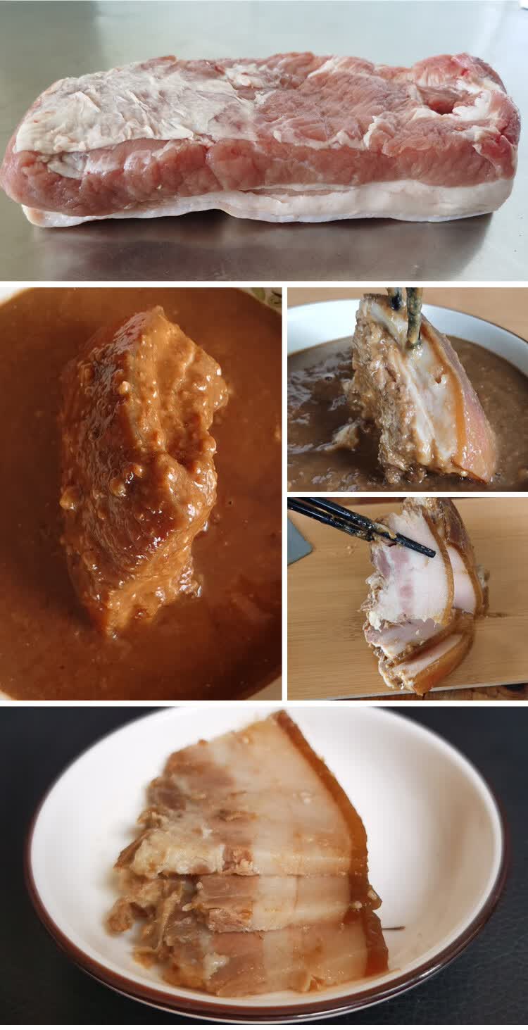 酱肉东北特色农家特色酱菜熟食自制老式纯大酱腌咸腊猪肉250g 酱肉均