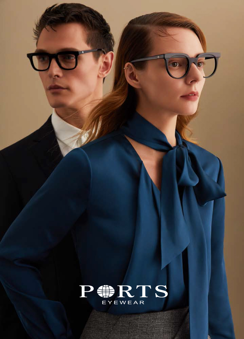 ports宝姿时尚小框近视眼镜架女小脸窄框眼镜架pm6204 6208 6204黑色