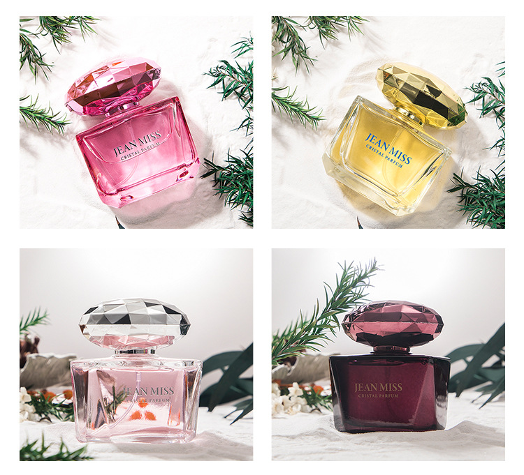 jeanmiss小城伊香粉晶钻花漾淡香氛淡香水50ml女士清新花香生日礼物送