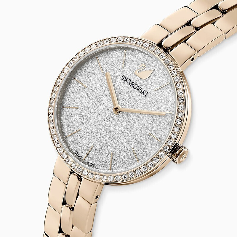 swarovski施华洛世奇cosmopolitan闪耀满天星女士腕表圆盘石英手表