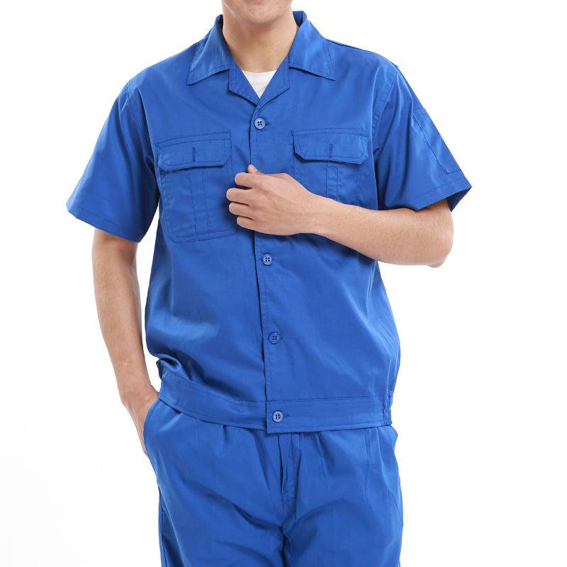 比亚迪夏工衣季工作服套装男女长袖薄款秋季透气短袖上衣汽修厂服劳保