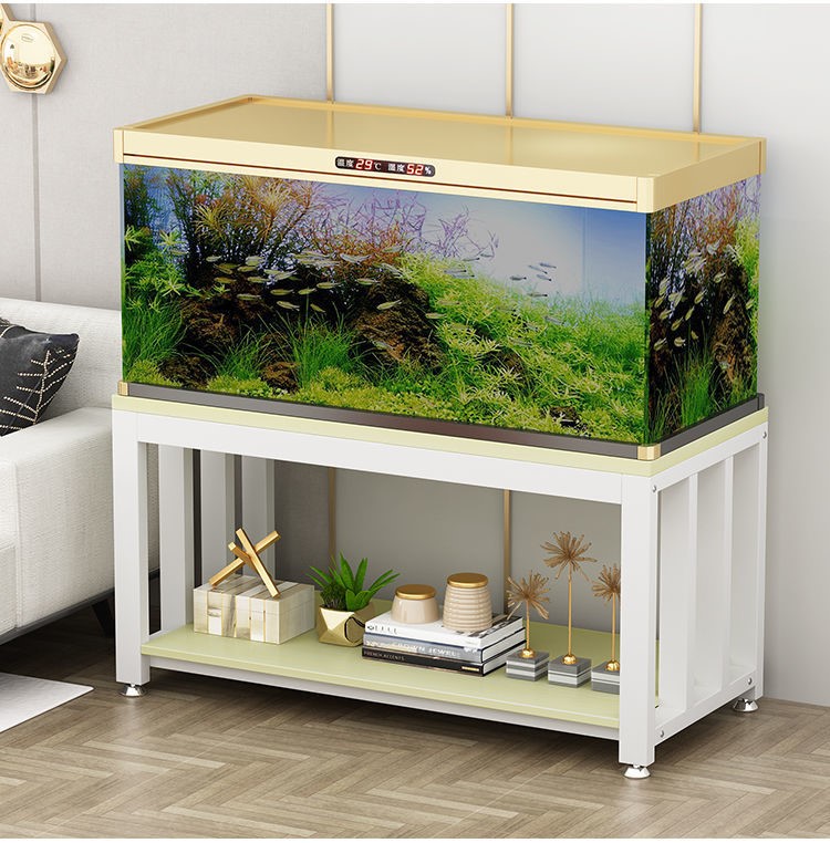 60小米(mi)生态同款鱼缸柜子 底柜放架子桌子承重铁艺多层铝合金