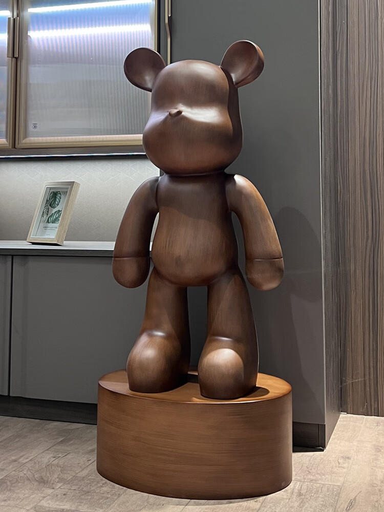 高端网红暴力熊大摆件存钱罐新中式美式别墅客厅电视柜落地装饰品 180