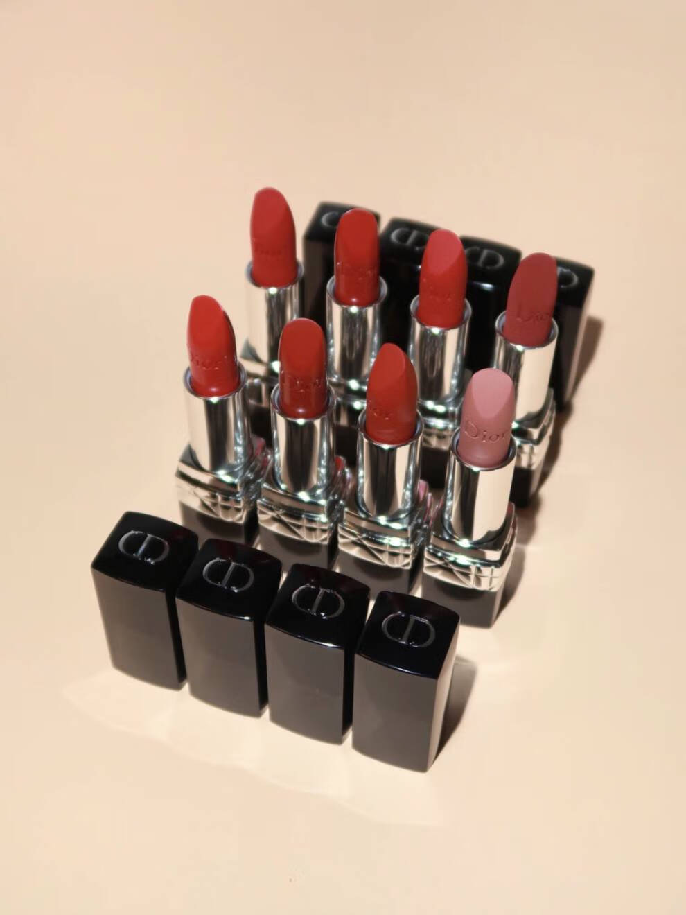 迪奥(dior)蓝金口红哑光丝绒999 720 840 558 772 668 626 314 默认拍