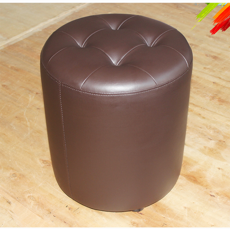 客厅家具 凳子 心派 真皮墩子圆凳家用客厅梳妆凳换鞋凳简约现代沙发