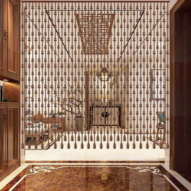 风水珠帘金丝檀木门帘葫芦中式客厅餐厅隔断帘卫生间厕所玄关家用过道