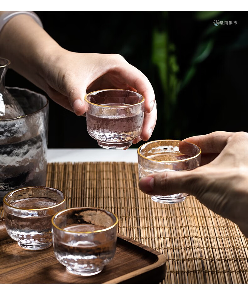 喝酒杯 喝酒杯子日式喝酒杯子酒壶清酒杯白酒杯烧酒杯果酒清酒小梅子