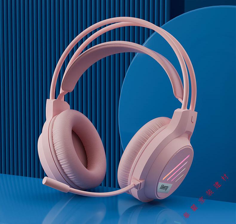 索尼旗舰通用电脑耳机头戴式有线电竞耳麦白色带麦克风话筒7.