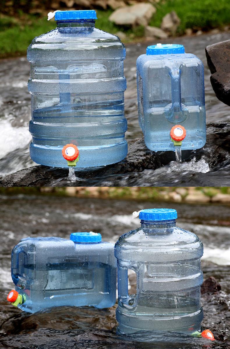 自驾游储水桶食品pc户外带龙头矿泉水桶净水桶车载家用饮水桶8升高配