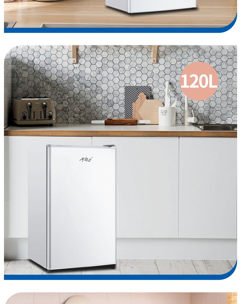 雪花官方店雪花立式冰柜家用匀冷全温区冷冻小型抽屉式冷柜雪花立式