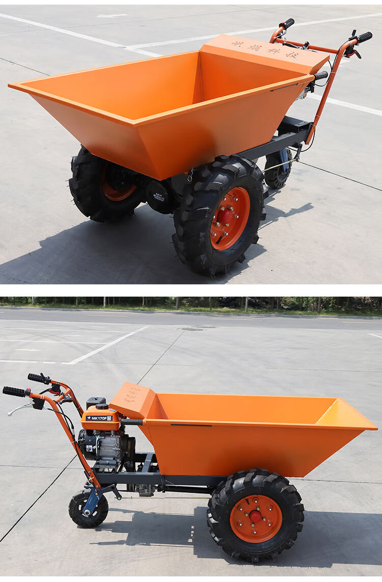 车鸡公车翻斗车转运车拉沙手推车小推车 超大斗173柴油(电启动)【图片