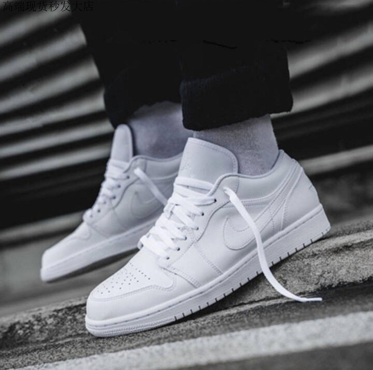 【官方旗舰】aj1浅矿棕倒钩黑紫 湖人蓝黄 白橙 樱花粉aj女鞋酷灰低帮