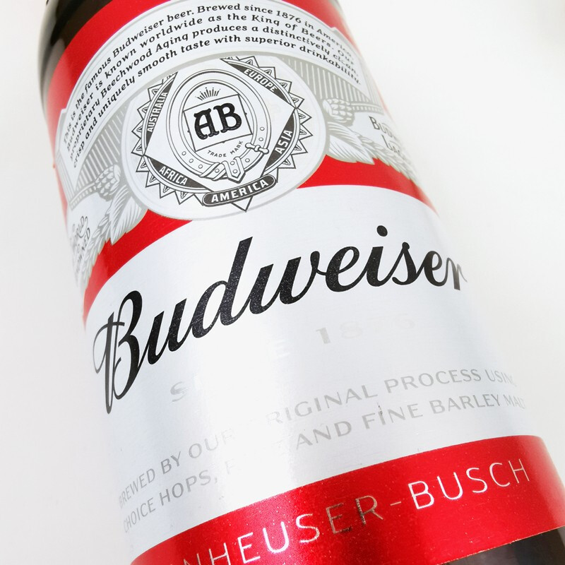 百威budweiser百威啤酒经典醇正啤酒 355ml铝罐*24瓶 铝瓶整箱装