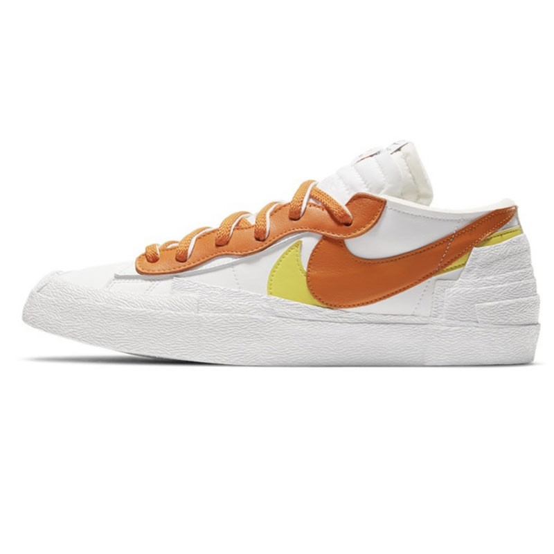 nike耐克男鞋女鞋休闲鞋新款blazerlowxsacai联名解构白橙绿舒适透气