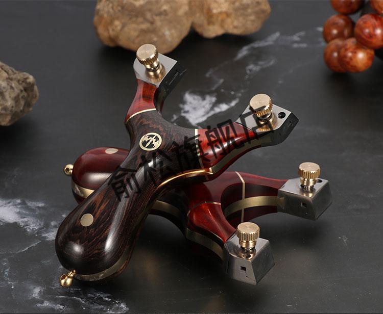 弹弓夹弹器钛合金弹弓木质扁皮弓快压夹片反曲传统黄铜户外精准弹工器