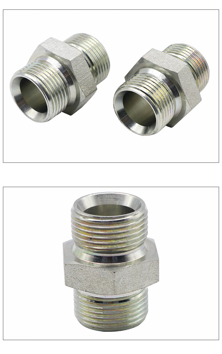 碳钢g螺纹卡套外丝接头卡套直通接头硬度高外丝变径接头外丝直通g14