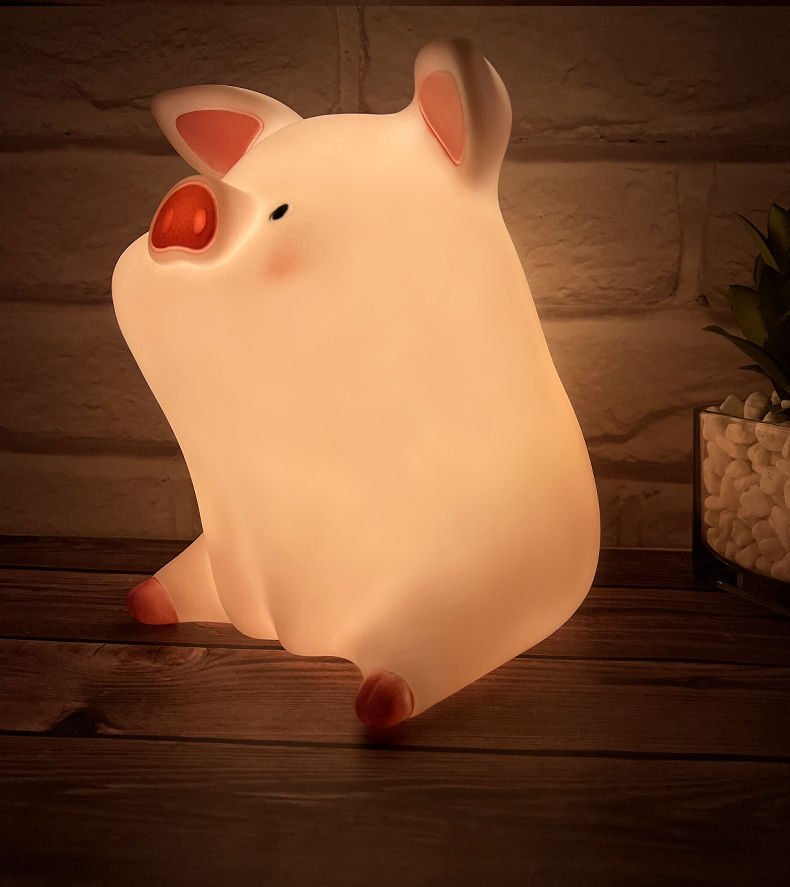 lulu猪ins风节日礼物小夜灯送闺蜜情侣卧室灯宝宝伴睡创意灯lulu猪