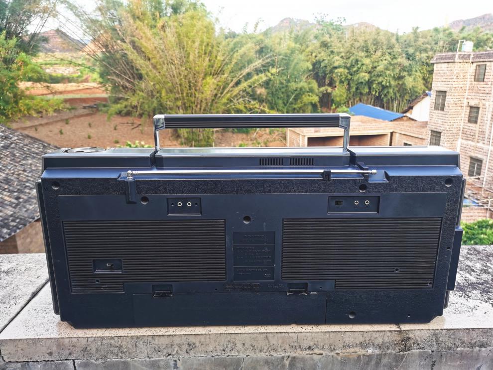 三洋老式录音机怀旧收藏三洋w20k老式双卡磁带录音机收音机收录机正常