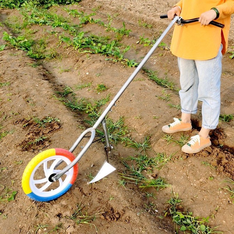 除草神器工具農用鋤草鋤頭翻地鬆土翻土機耕地犁地起壟開溝機小型耘鋤