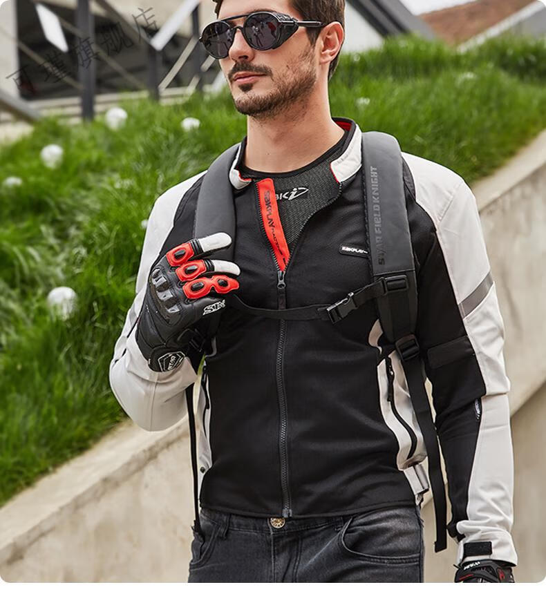 杜汉摩托车服 秋冬季 sbk摩托车骑行服套装男机车衣骑士装备赛车拉力